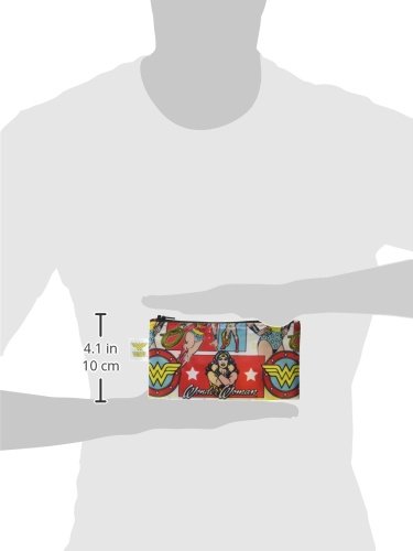 Bumkins DC Comics Wonder Woman Snack Bags, Reusable, Washable, Food Safe, BPA Free, Pack of 2