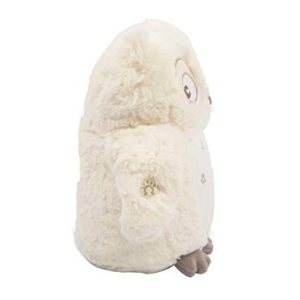 Linzy Plush 96757 10" Soft Dreams Owl with Lullaby & Night Light, 10", Cream