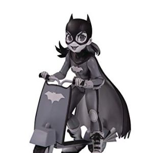 DC Collectibles Artists Alley: Batgirl (Black & White Variant) by Chrissie Zullo Designer Vinyl Figure, Multicolor