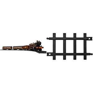Lionel Hogwarts Express Battery-Powered Train Set with Remote + 12-Piece Straight Track Expansion Pack