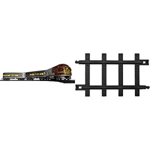 Lionel Santa Fe Diesel Battery-Powered Train Set with Remote + 12-Piece Straight Track Expansion Pack