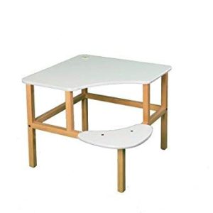 Adventure Series 23" Children's Corner Writing Desk Edge Trim Color: White, Surface Color: White