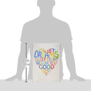 The Kids Room by Stupell Sweet Dreams Heart Graphic Art Wall Plaque, 11 x 0.5 x 15, Proudly Made in USA