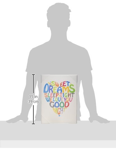 The Kids Room by Stupell Sweet Dreams Heart Graphic Art Wall Plaque, 11 x 0.5 x 15, Proudly Made in USA