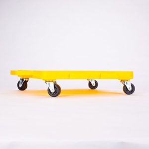 Cosom Scooter Board, 16 Inch Children's Sit & Scoot Board with 2 Inch Non-Marring Nylon Casters & Safety Guards for Physical Education Class