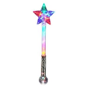 Rhode Island Novelty 21 Inch Rainbow Magic Ball Star Wand
