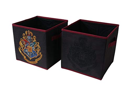 HARRY POTTER Collapsible Storage Cubes 2 Pack, Red