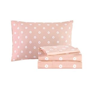 Mi Zone Kids Wise Wendy Comforter Reversible Bag Cute Owl Flower Floral Botanical Happy Printed Ultra-Soft Overfilled Down Alternative Hypoallergenic All Season Bedding-Set, Queen, Blush