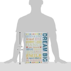 Stupell Home Décor Dream Big Typography Canvas Wall Art, 16 x 20, Multi-Color