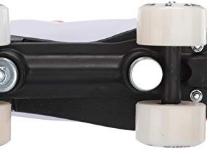Epic Skates Epic Princess Twilight Indoor/Outdoor Quad Roller Skates, White/Pink, Youth 2