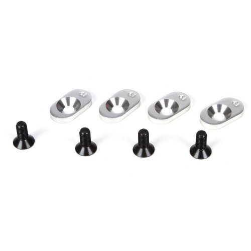 Losi EngineMntInserts&Screws,19T(4): 5IVE-T, MINI WRC, LOSB5801