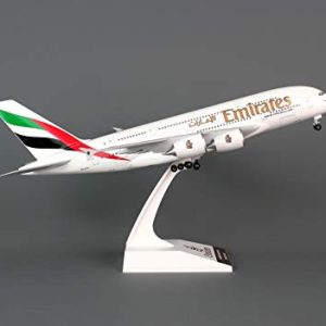 Daron Skymarks Emirates A380-800 Airplane Model Building Kit with Gear, 1/200-Scale