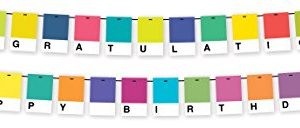 Pantone Hanging Letters: 80 Alphabet and Decorative Tiles (Room Decorations, Banner Letters for Walls, Garland Letters)