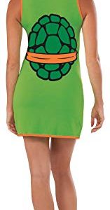 Rubie's Costume Co Women's TMNT Classic Costume Michelangelo Hooded Tank Dress