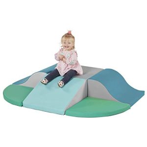 FDP SoftScape Super Climb and Slide Climber for Toddlers and Kids, Colorful Beginner Soft Structure for Active Playtime (6-Piece Set) - Contemporary