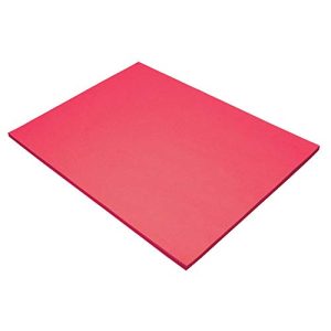 Pacon Tru-Ray Construction Paper, 18-Inches by 24-Inches, 50-Count, Red (103094)