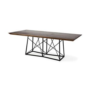 Mercana 67900-AB Morpheus Dining Table, Rectangular (86" x 40"), Medium Brown