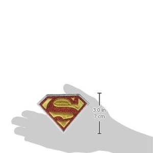 Application DC Comics Originals Superman Logo with Silver Glitter Patch