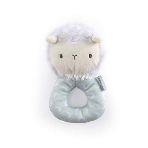 Ingenuity Premium Soft Plush Ring Rattle - Sheppy The Sheep, Ages Newborn +