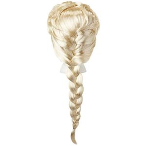 Disney Frozen 2 Elsa Wig, 20" Long with Iconic Braid for Girls Costume, Dress Up or Halloween - For Ages 3+