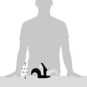 Plush Black & White Jester Hats Party Accessory (1 count) (1/Pkg)