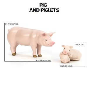 Terra by Battat – Farm Animal Set (Pairs) – Pairs of Collectable Miniature Farm Animal Toys for Kids 3+ (12 pc)