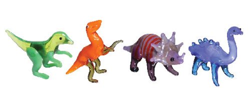 Looking Glass Miniature Collectible - Dinosaurs (4-Pack)