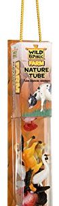 Wild Republic Farm Figurines Tube, Horse, Cow, Donkey, Duck, Sheep, Chicken, Rooster, Pig, Dog, Cat, Goat, 16 Piece playset
