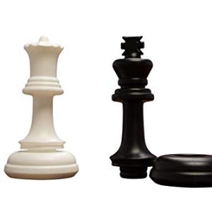 4Fun Jumbo Chess and Checkers Set | Giant Chess/Checkers Game | Outdoor Chess/Checkers | Outdoor Board Game