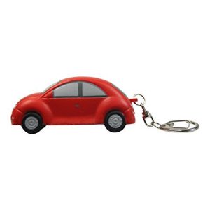 Bug Style Car Stress Reliever Key Chain - Red - Promotional Product - Your Logo Imprinted (Case Pack of 144)