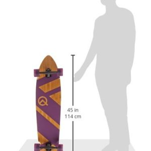 The Quest Super Cruiser Purple Artisan Bamboo and Maple 44" Longboard Skateboard