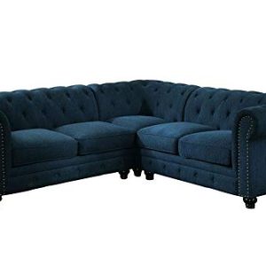 Furniture of America Sectional, Dark Teal