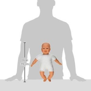 Miniland 15.75'' Soft Body Baby Doll, Caucasian