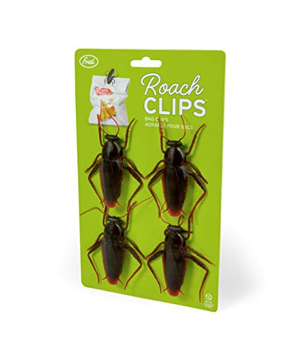 Fred 5239881 Roach Bag Clips, Set of 4, Brown