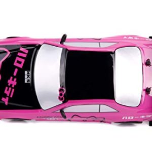Jada Toys Hello Kitty Nissan Skyline GT-R (Bnr34) Drift Power Slide Elite R/C, USB Charging, with 4 Extra Tires