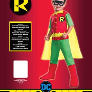 Rubie's 630883-S Boys Dc Comics Robin Costume, Small, Multicolor