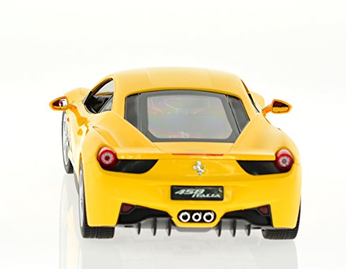 Carmel 1:14 Ferrari 458 Italia 2.4Ghz with Lights Rechargeable Battery, Yellow