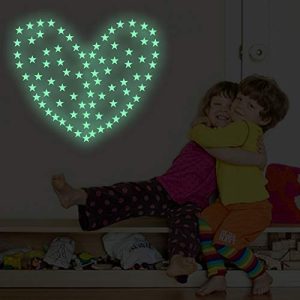 SAYGOGO Wall Sticker, Star Luminous Sticker, Glow in The Dark Stars Wall Stickers for Ceiling or Wall, Decor for Kids Bedroom or Birthday Gift, Beautiful Wall Decals for Any Room, 300 pcs