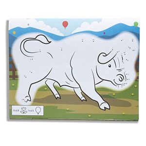 Melissa & Doug Dot-to-Dot# & Letter Coloring Pad 3 Pack (ABC Farm, 123 Pets, ABC-123 Wild Animals)