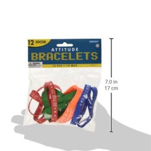 Amscan Soccer Bracelets, Party Favor