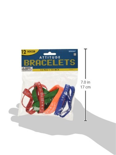 Amscan Soccer Bracelets, Party Favor