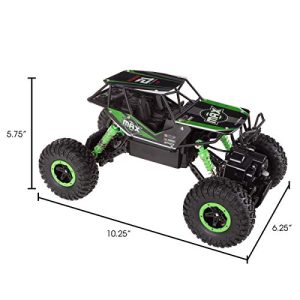 Remote Control Monster Truck– 1: 16 Scale, 2.4 Ghz Rc Off-Road Rugged Toy Vehicle with Spring Suspension & Oversized Wheels for Kids by Hey! Play!