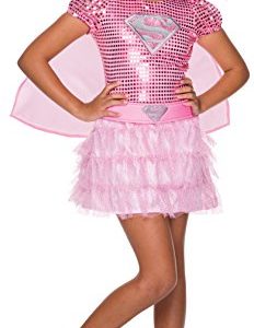Rubie's Costume DC Superheroes Supergirl Pink Sequin Child Costume, Toddler