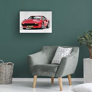 Trademark Fine Art Ferrari 208 GTB Turbo Watercolor by NAXART, 22x32, Multiple