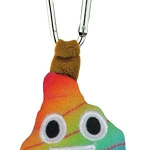 KIDS PREFERRED Emoji Rainbow Poop Backpack Clip Plush