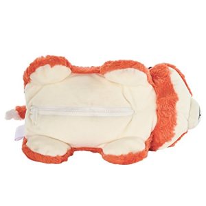 Animal Adventure | Popovers Travel Pillow | Orange Fox | Transforms from Character to Travel Pillow | 13" x 8.5" x 6