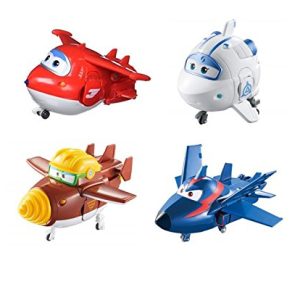 Super Wings US730204 Transforming Toy Figures, Jett Todd Astra & Agent Chase, Scale, 5"