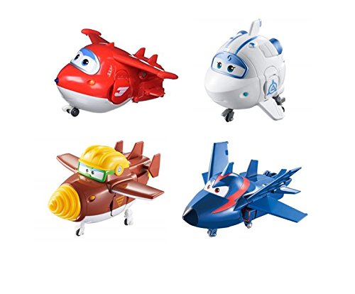 Super Wings US730204 Transforming Toy Figures, Jett Todd Astra & Agent Chase, Scale, 5"