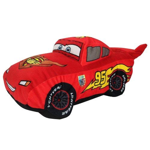 Disney Pixar Cars Plush Stuffed Lightning Mcqueen Red Pillow Buddy - Kids Super Soft Polyester Microfiber, 19 inch (Official Disney Pixar Product)