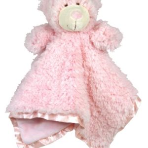 Stephan Baby Plush Cuddle Bud Security Blankie, Pink Bear